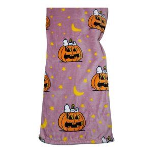 Peanuts Halloween Snoopy Pet Throw Blanket 60"x70" Berkshire Purple Fall Pumpkin